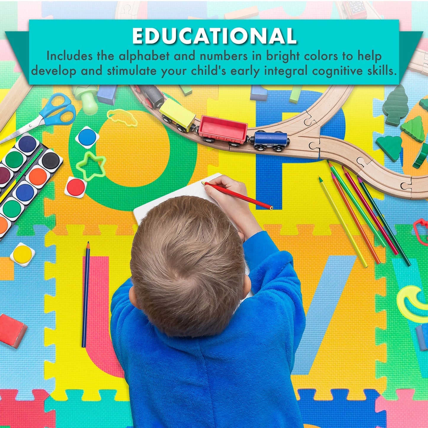 Kids Alphabet & Numbers Play Mat