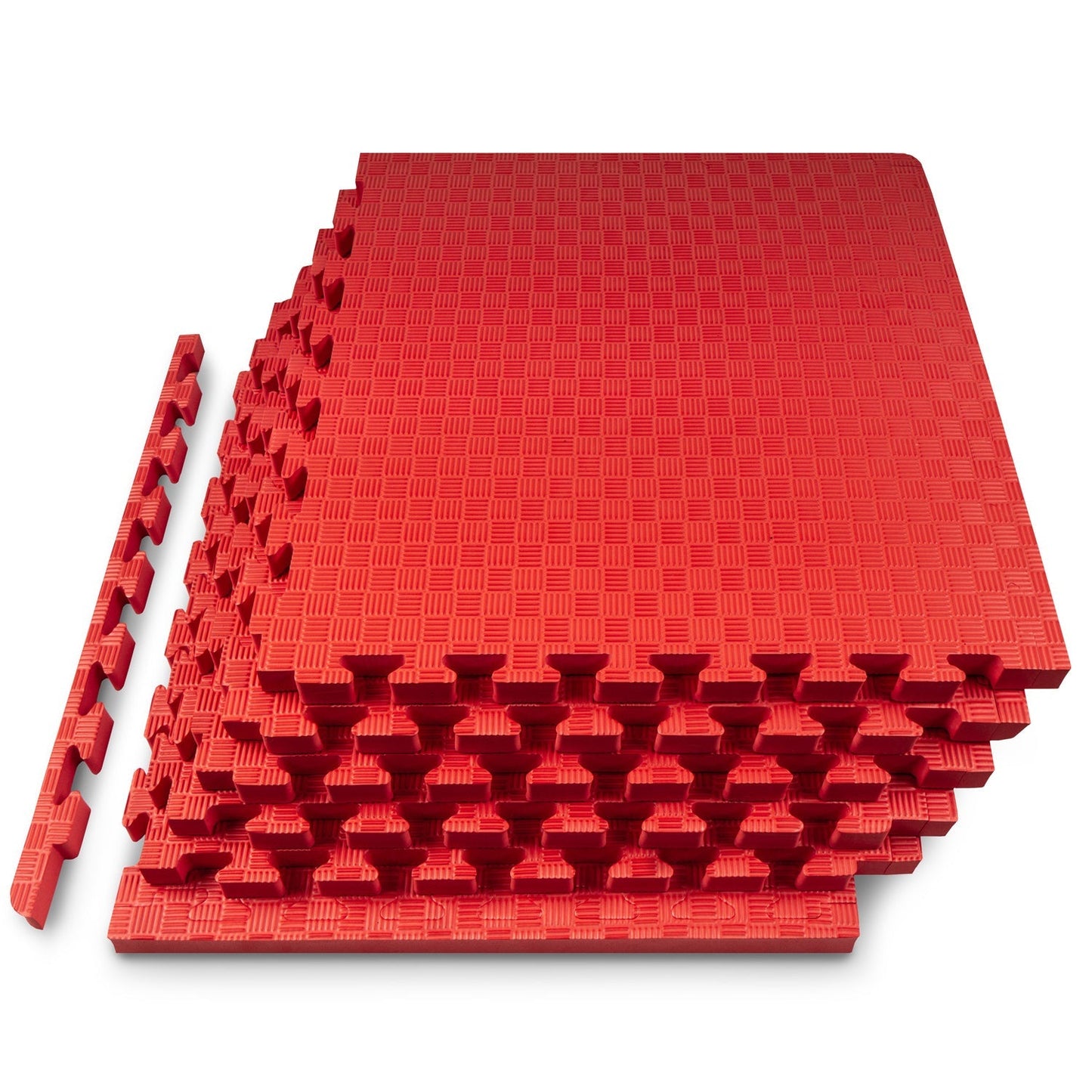 Checkered Exercise Puzzle Mat 1-in