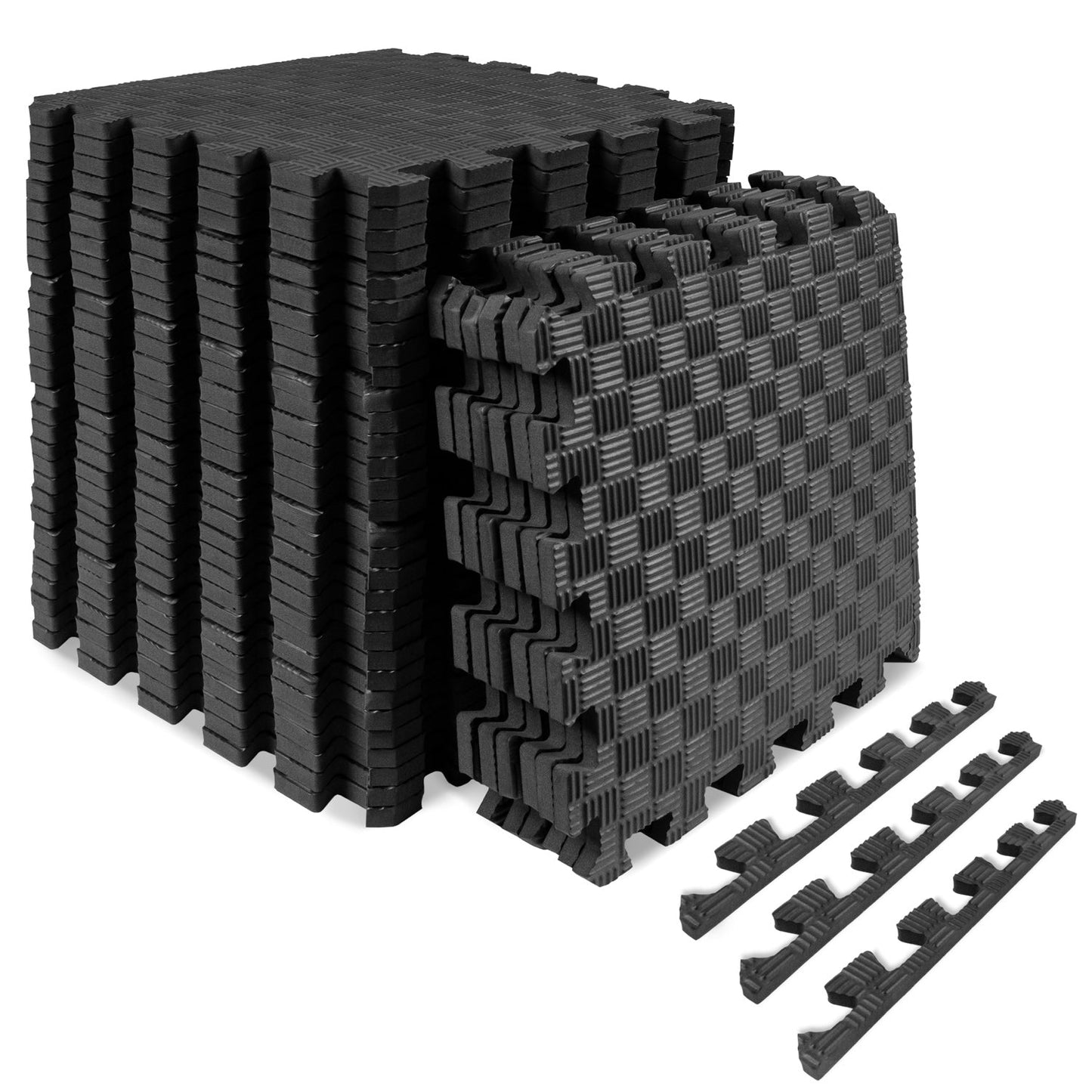 Checkered Exercise Puzzle Mat 12 x 12 x 1/2-in