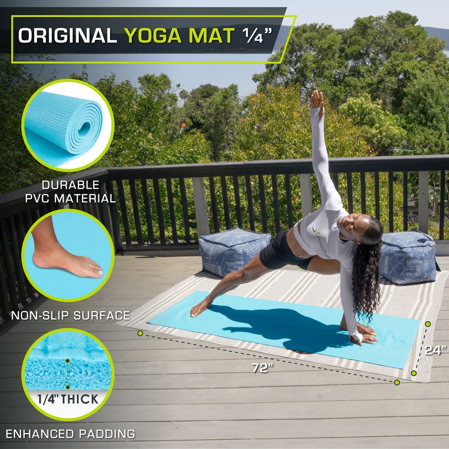 Original Yoga Mat 1/4-in