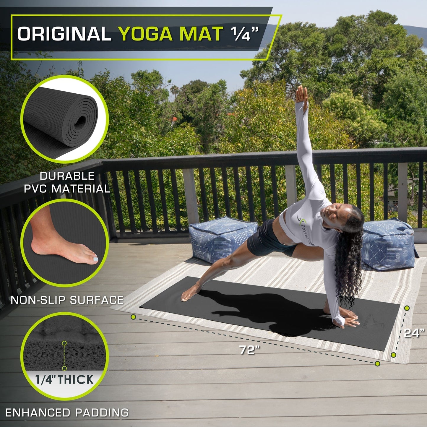 Original Yoga Mat 1/4-in