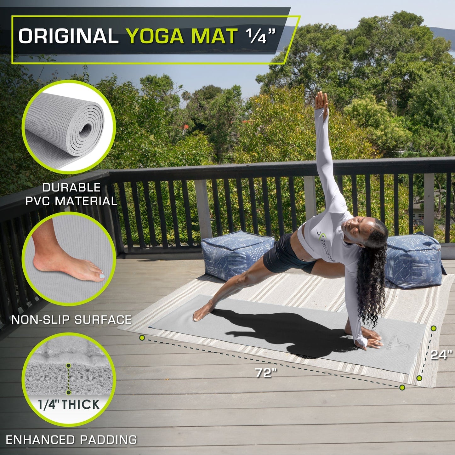 Original Yoga Mat 1/4-in