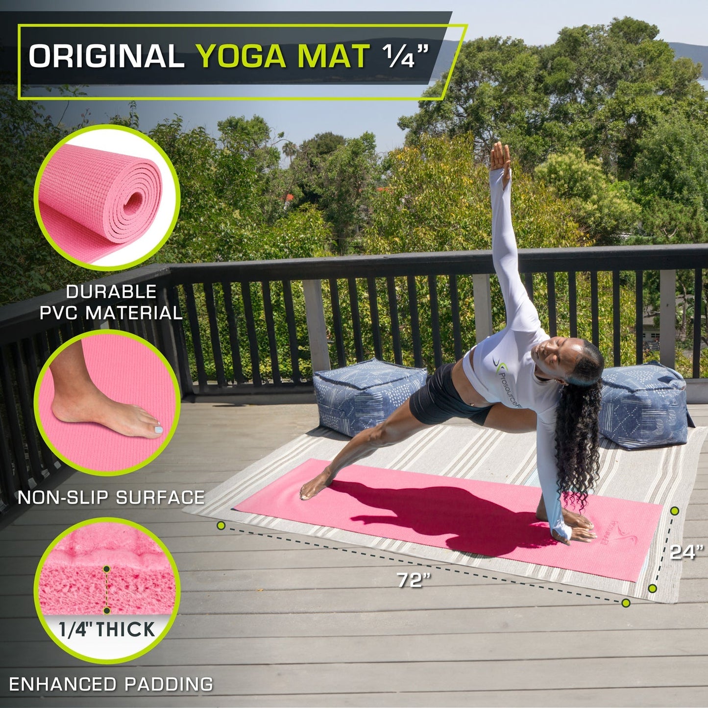 Original Yoga Mat 1/4-in