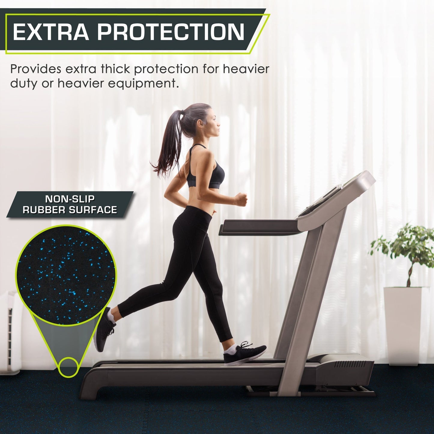 Rubber Top Exercise Puzzle Mat 3/4-in