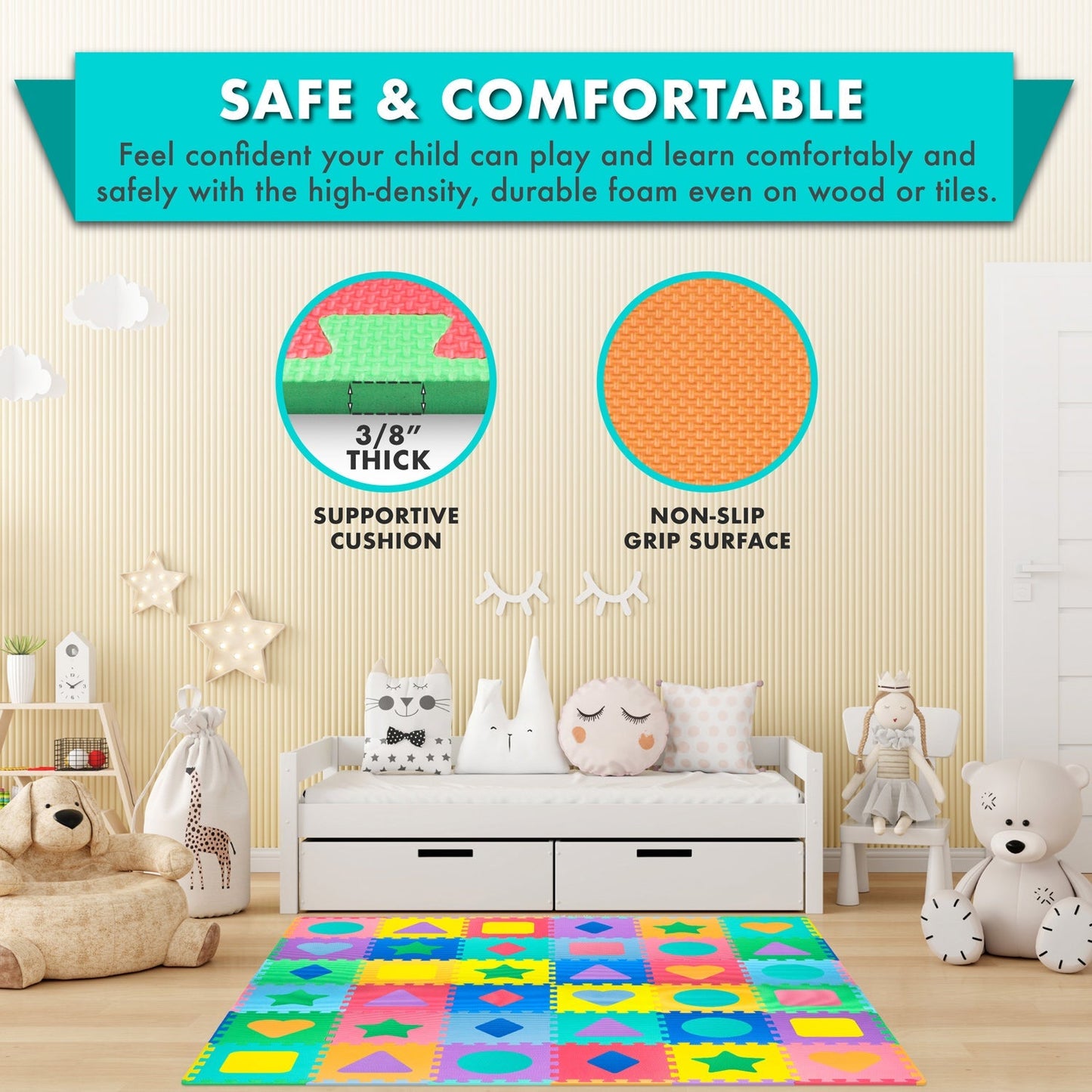 Kids Shapes & Colors Play Mat