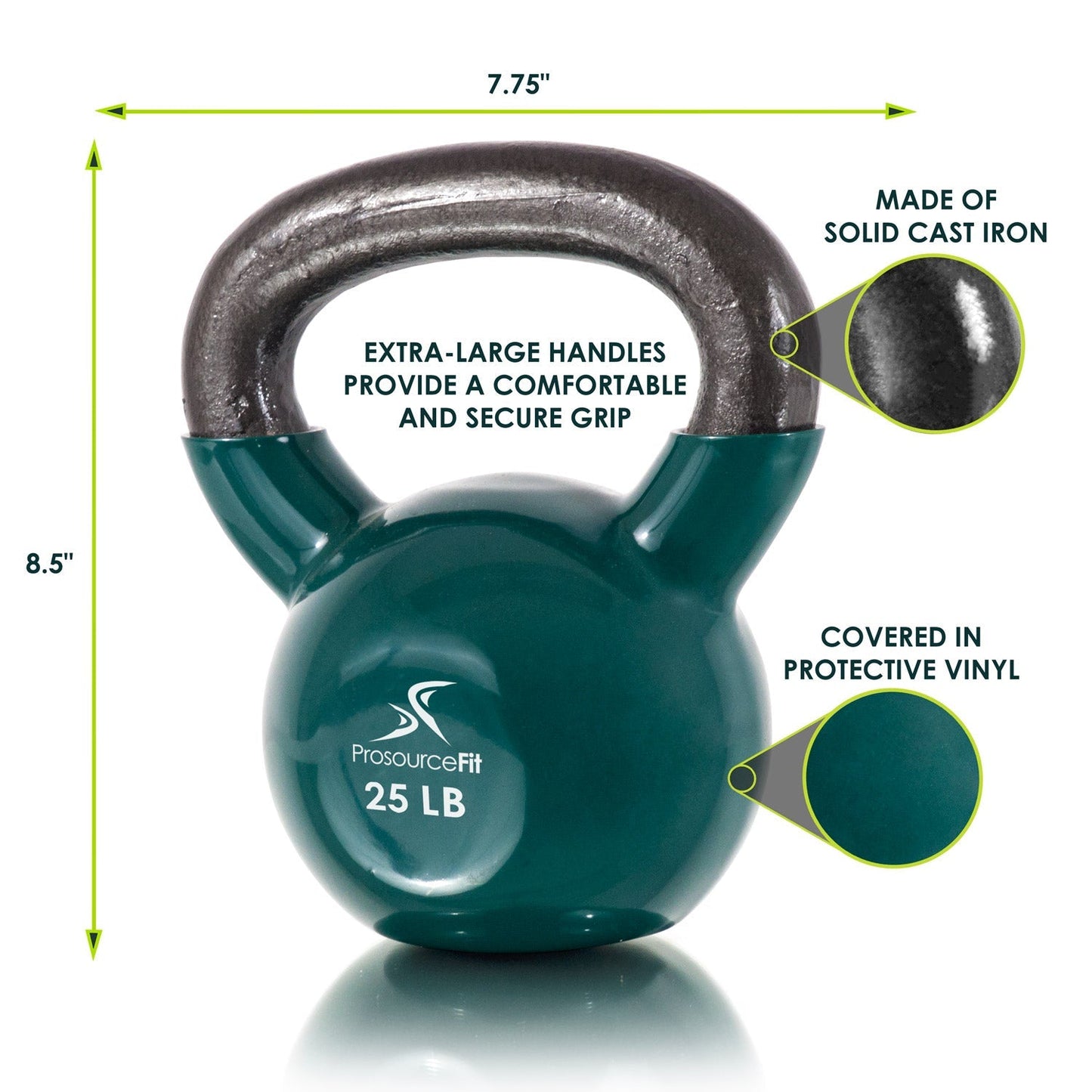 Vinyl Coated Cast Iron Kettlebells