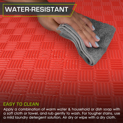 Checkered Exercise Puzzle Mat 1/2-in
