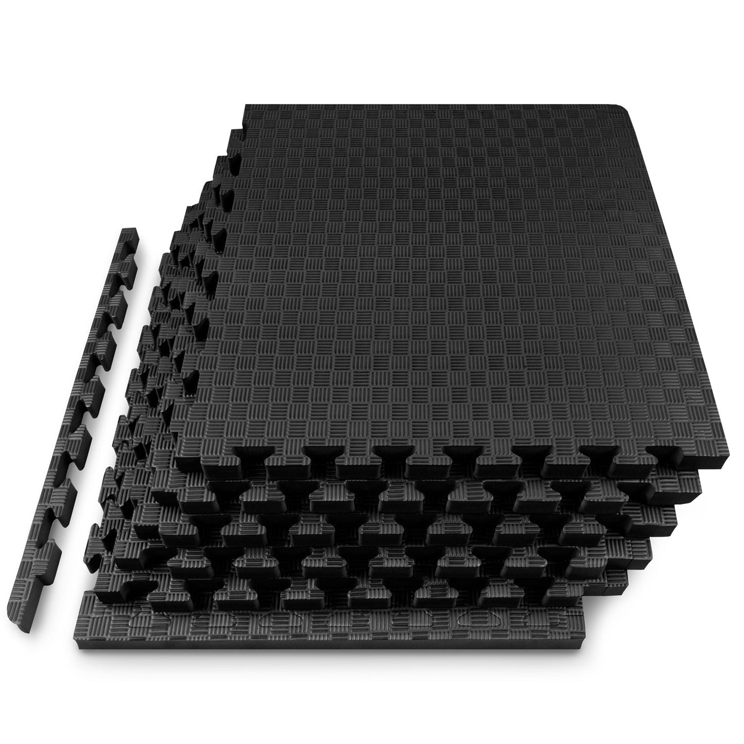 Checkered Exercise Puzzle Mat 1-in