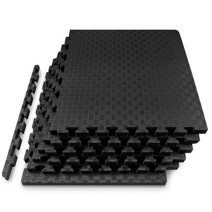 Checkered Exercise Puzzle Mat 1-in