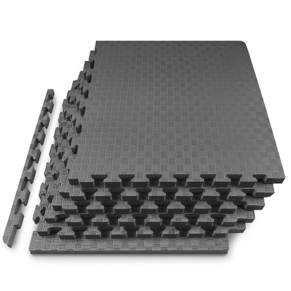 Checkered Exercise Puzzle Mat 1-in