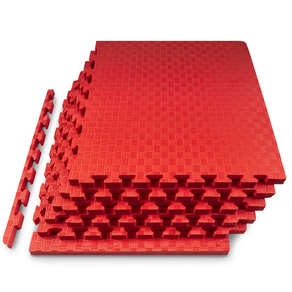 Checkered Exercise Puzzle Mat 1-in