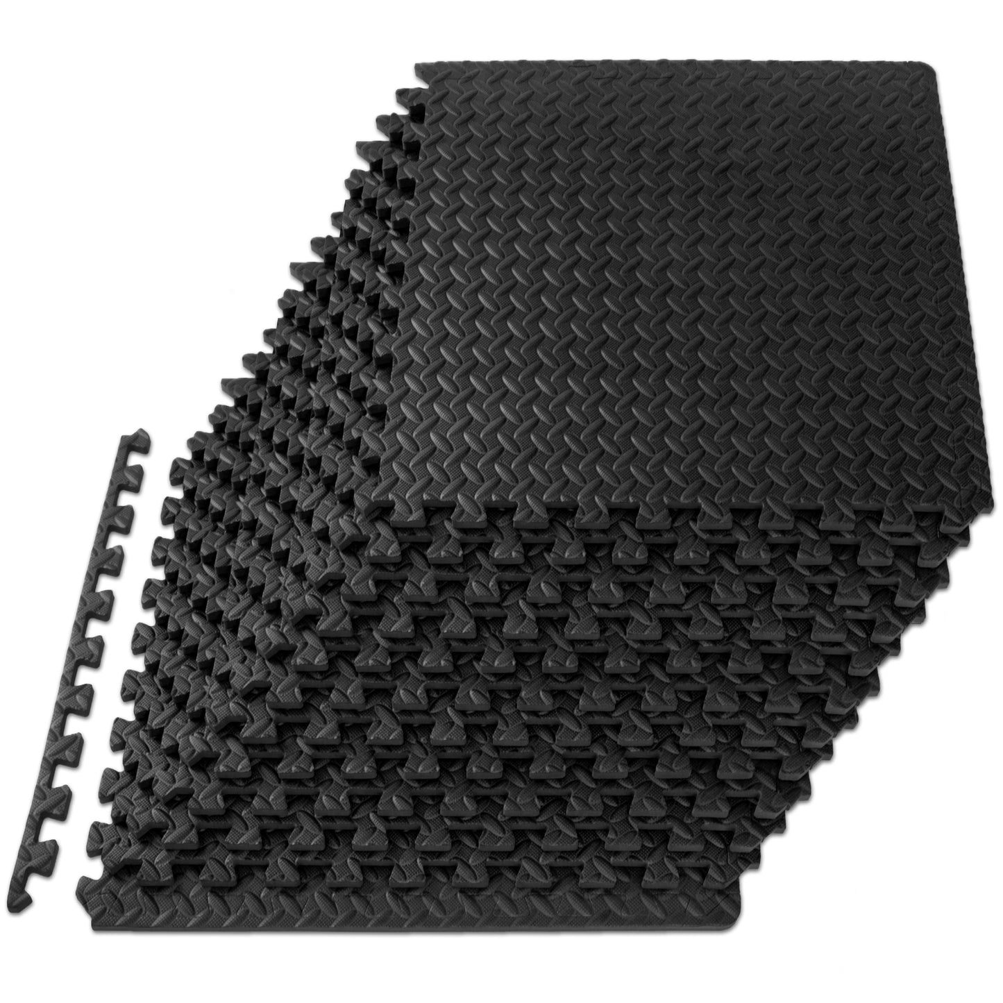 Diamond Plate Exercise Puzzle Mat 1/2-in