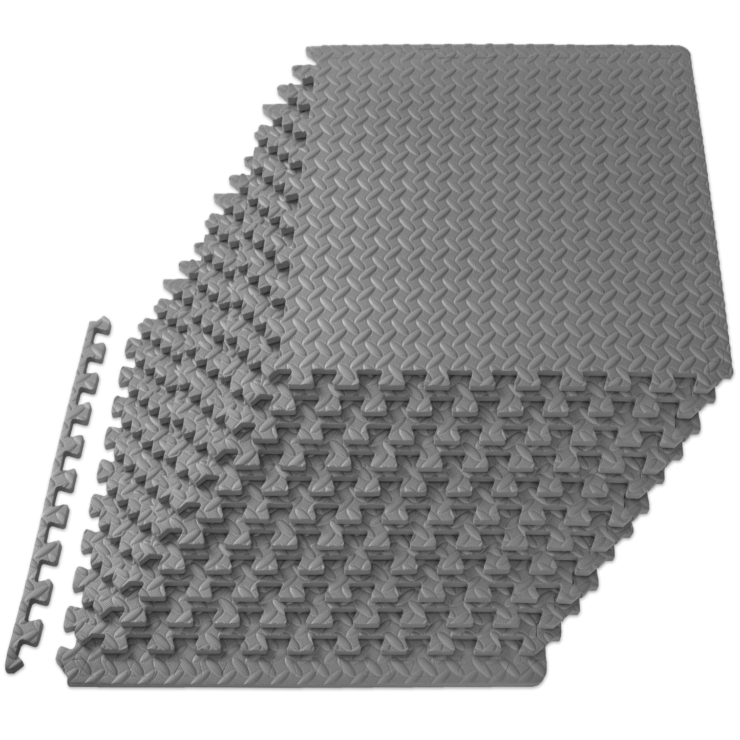 Diamond Plate Exercise Puzzle Mat 1/2-in