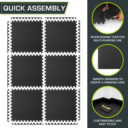 Weaved Pattern Exercise Puzzle Mat 3/4-in