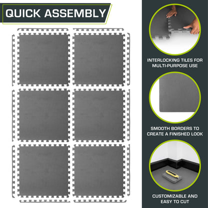 Weaved Pattern Exercise Puzzle Mat 3/4-in