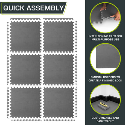 Weaved Pattern Exercise Puzzle Mat 1-in