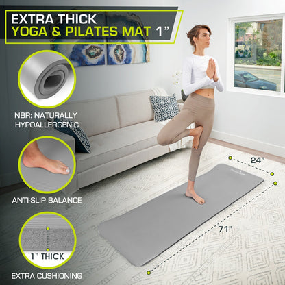 Extra Thick Yoga and Pilates Mat