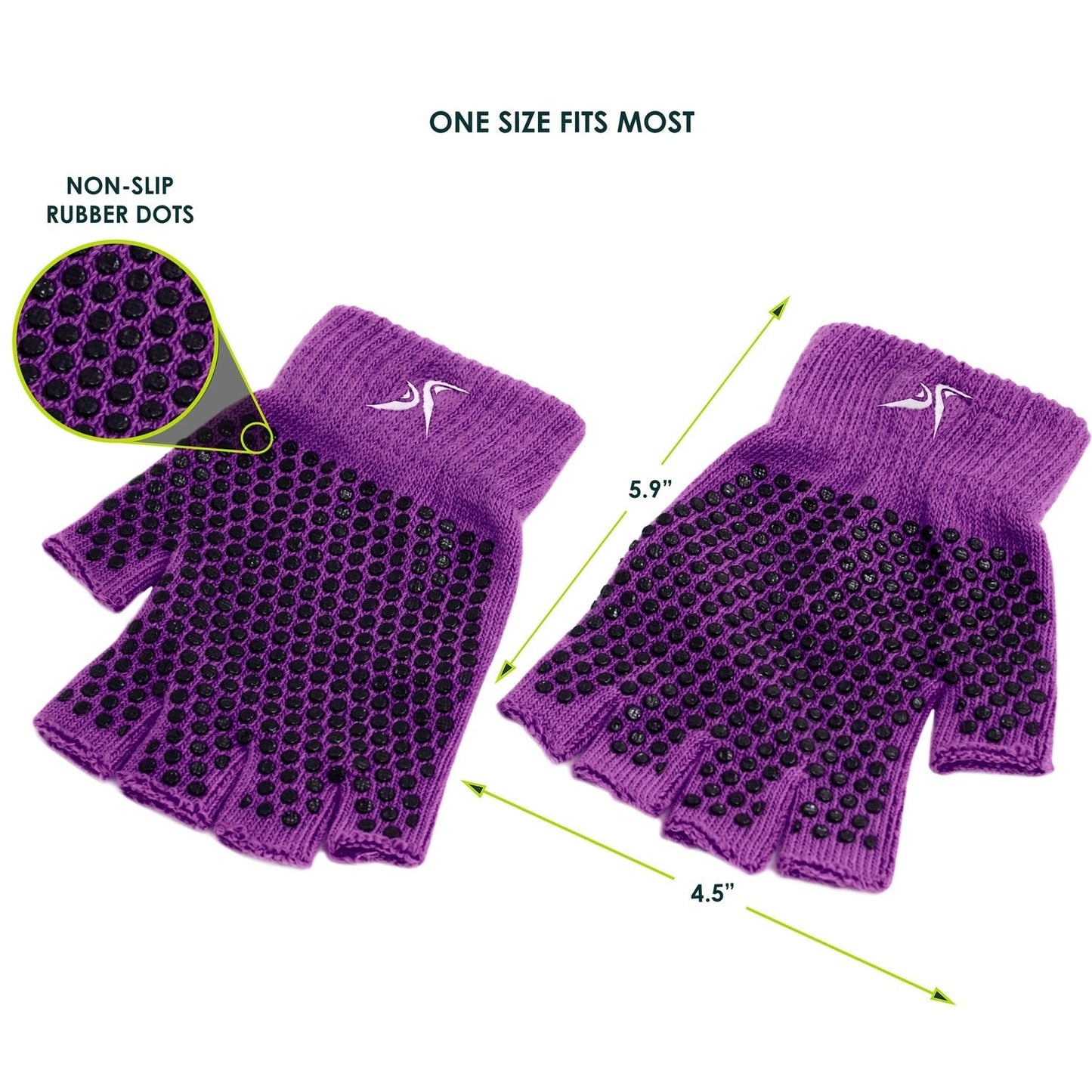 Grippy Yoga Gloves - 3 Pack