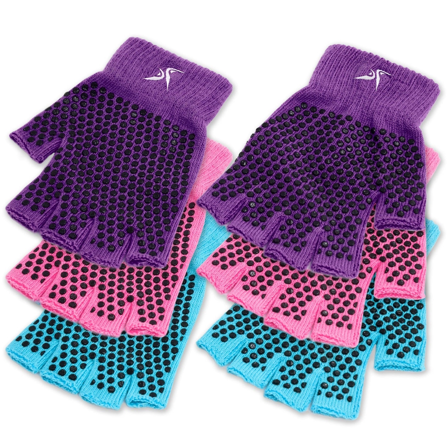 Grippy Yoga Gloves - 3 Pack
