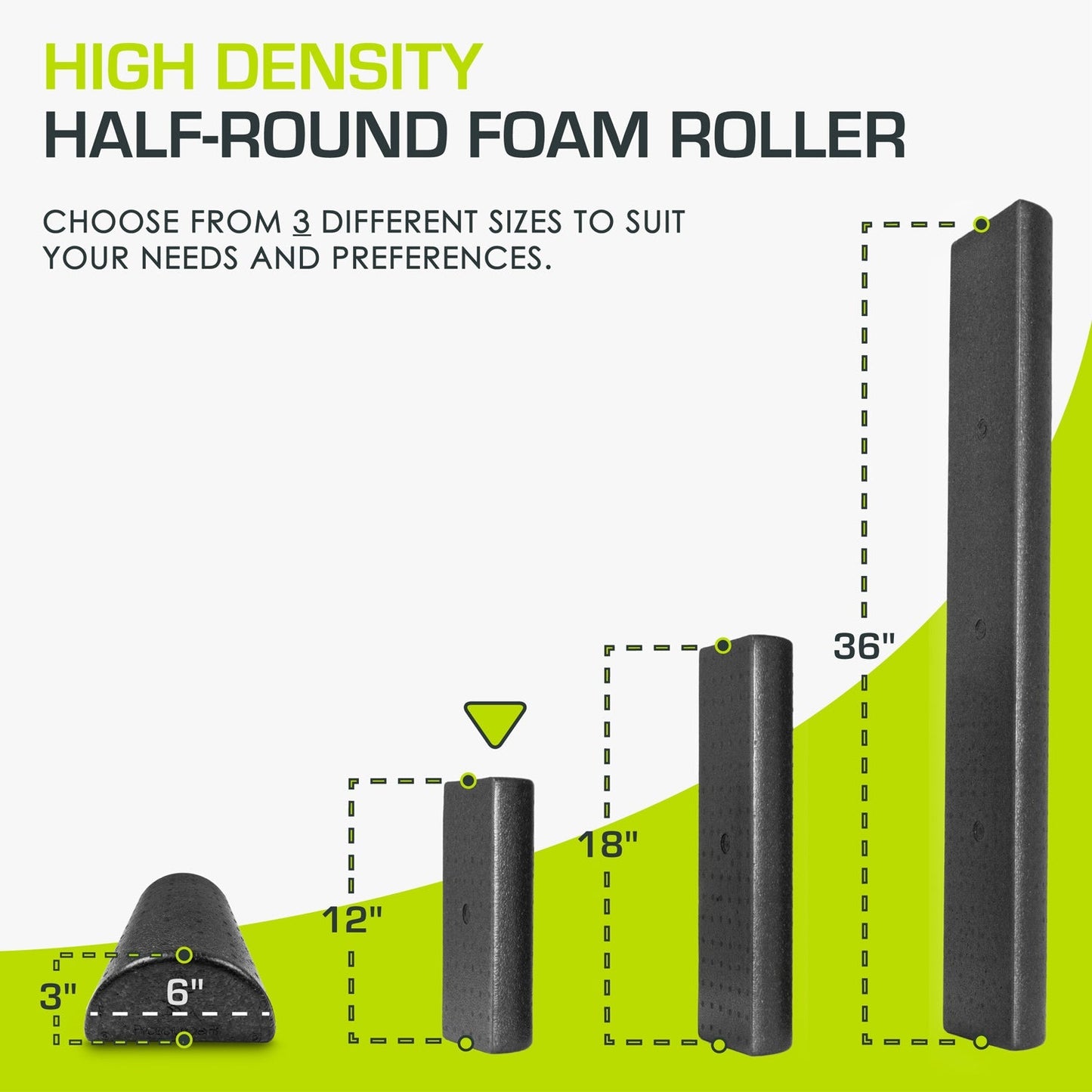 High Density Half-Round Foam Roller