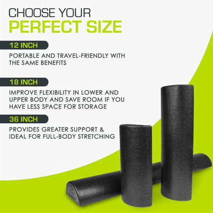 High Density Half-Round Foam Roller