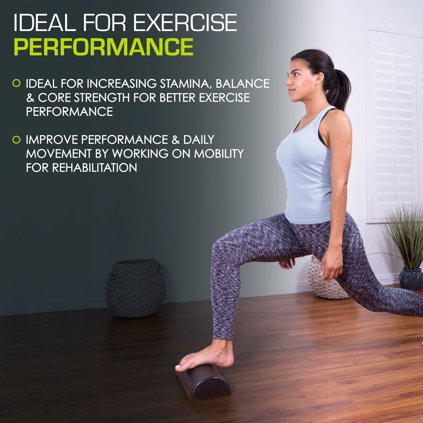 High Density Half-Round Foam Roller