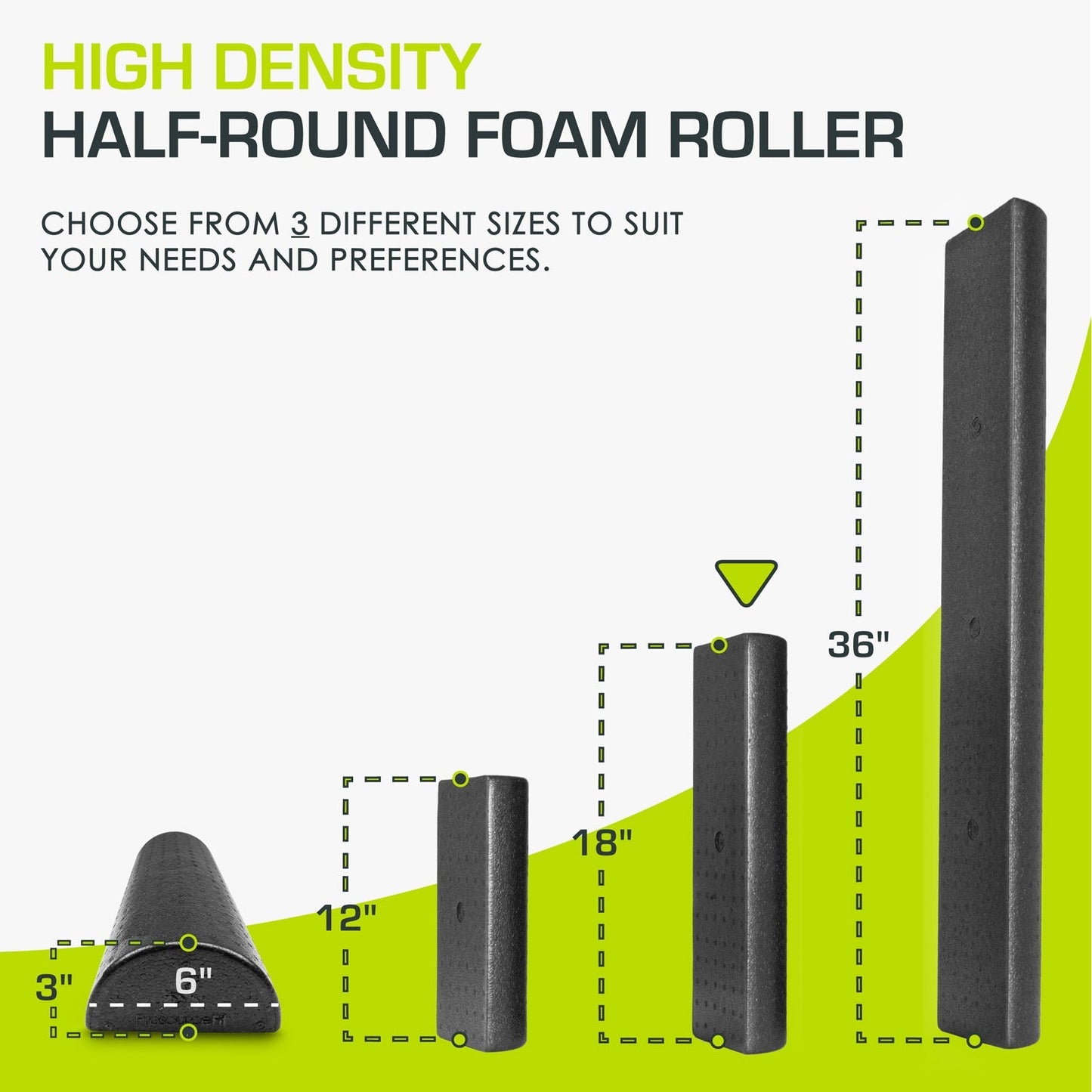 High Density Half-Round Foam Roller
