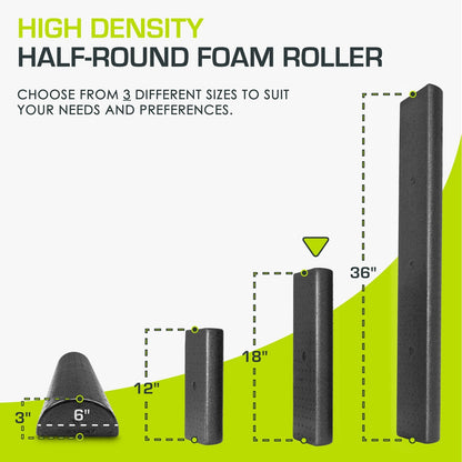 High Density Half-Round Foam Roller