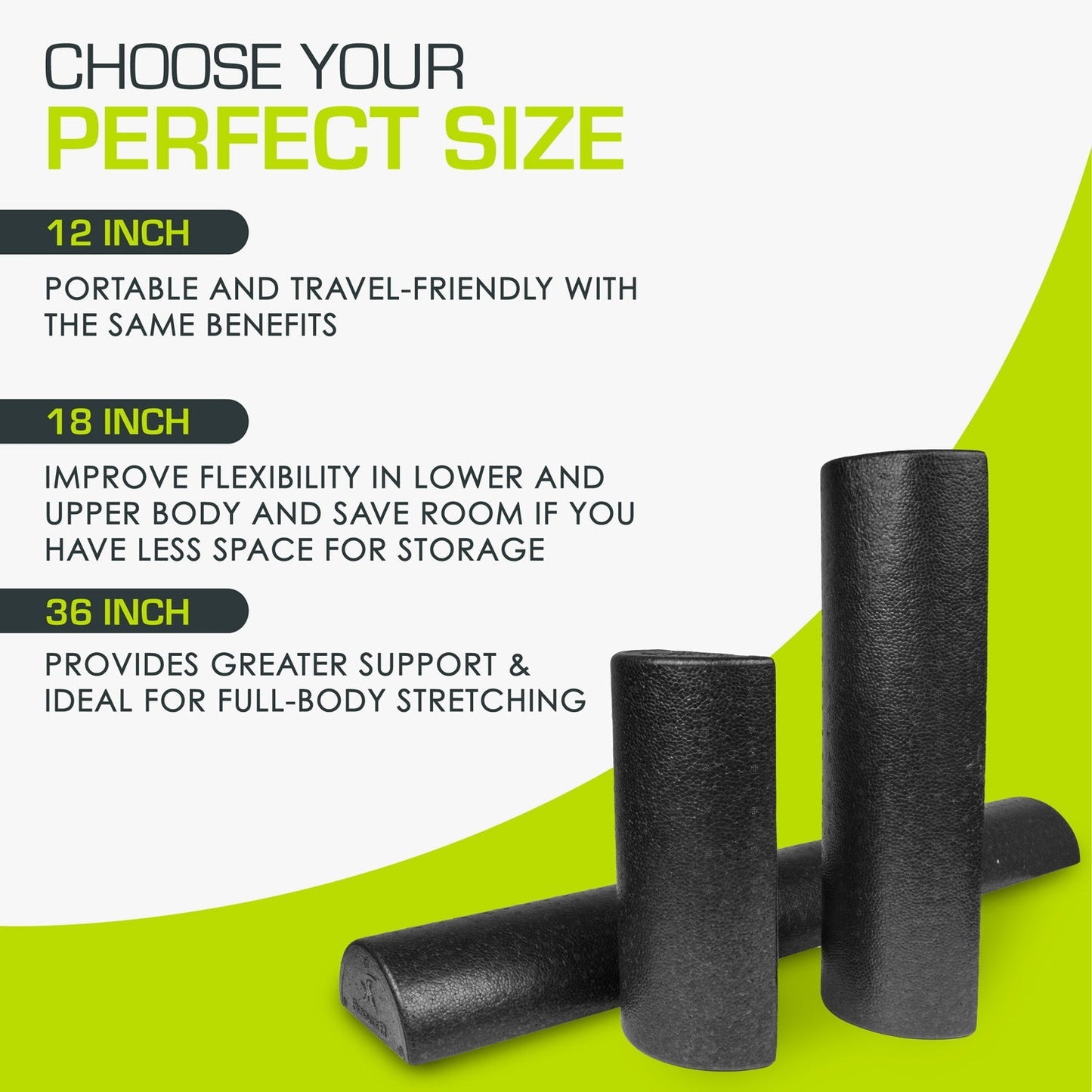 High Density Half-Round Foam Roller