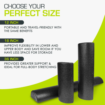 High Density Half-Round Foam Roller