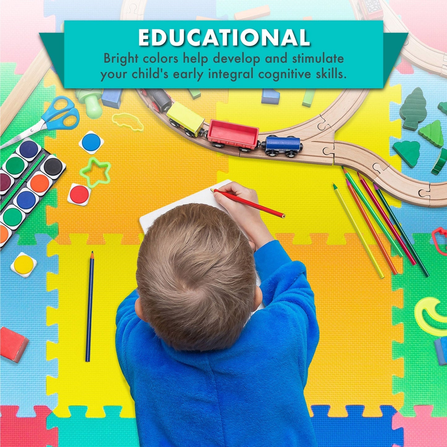 Kids Solid Floor Play Mat
