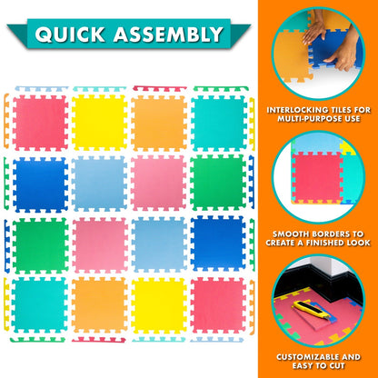 Kids Solid Floor Play Mat