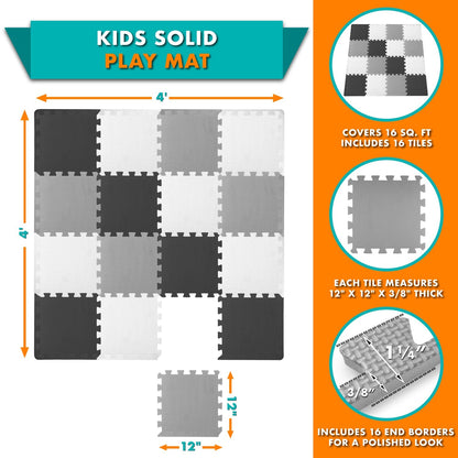 Kids Solid Floor Play Mat