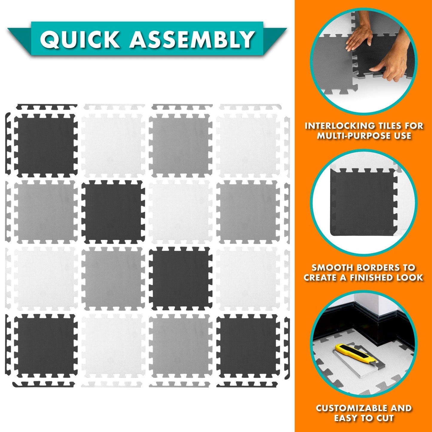 Kids Solid Floor Play Mat