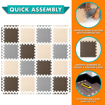 Kids Solid Floor Play Mat