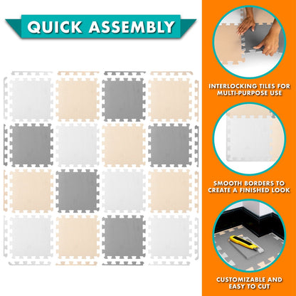 Kids Solid Floor Play Mat