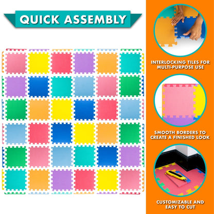 Kids Solid Floor Play Mat