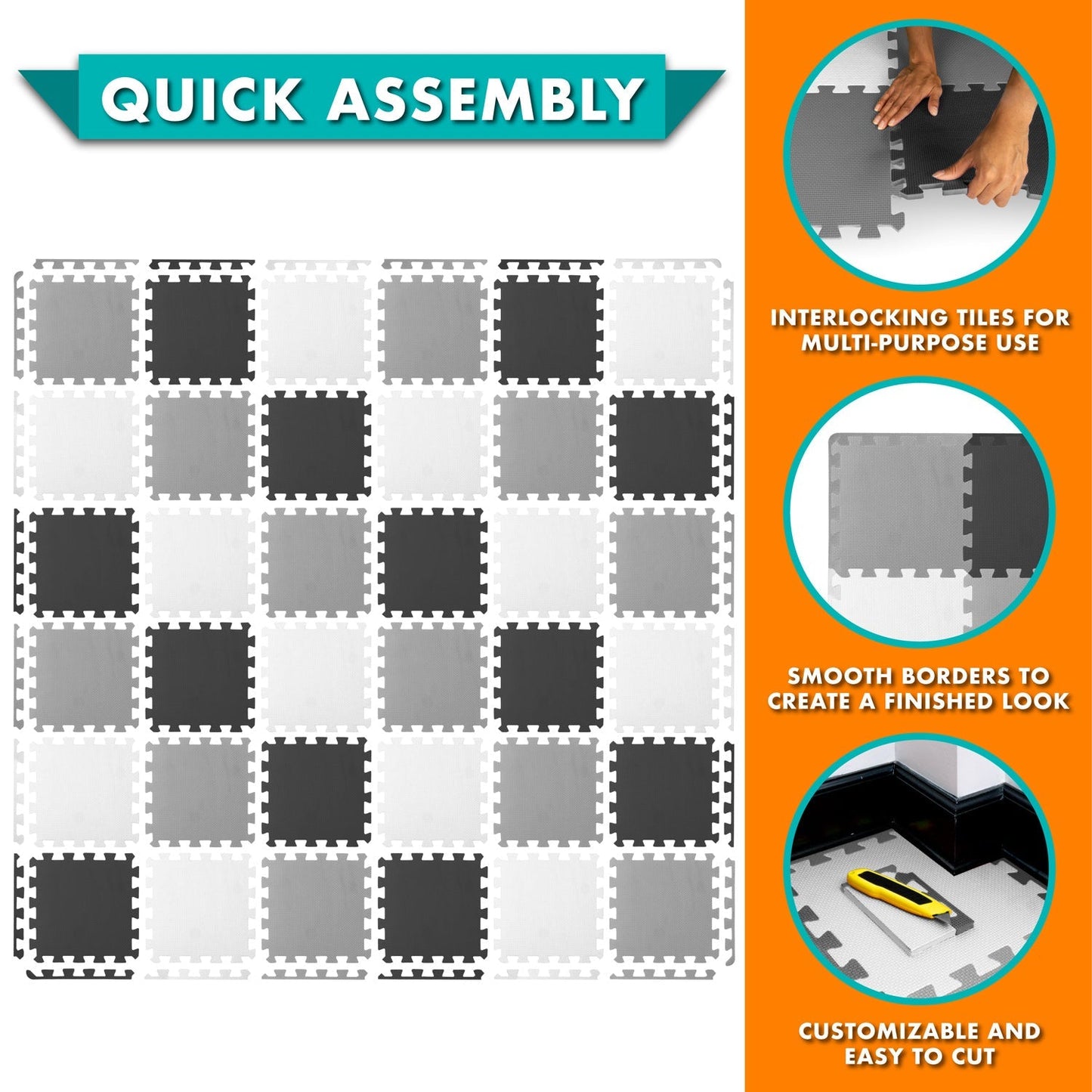 Kids Solid Floor Play Mat