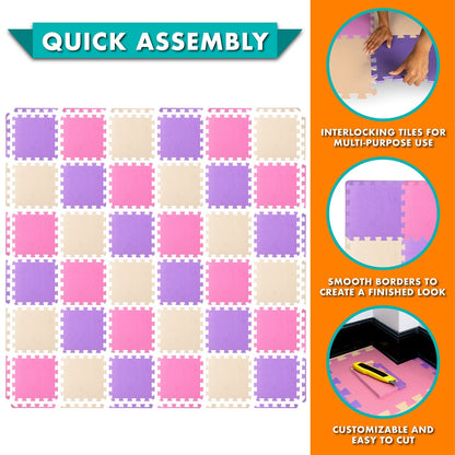 Kids Solid Floor Play Mat