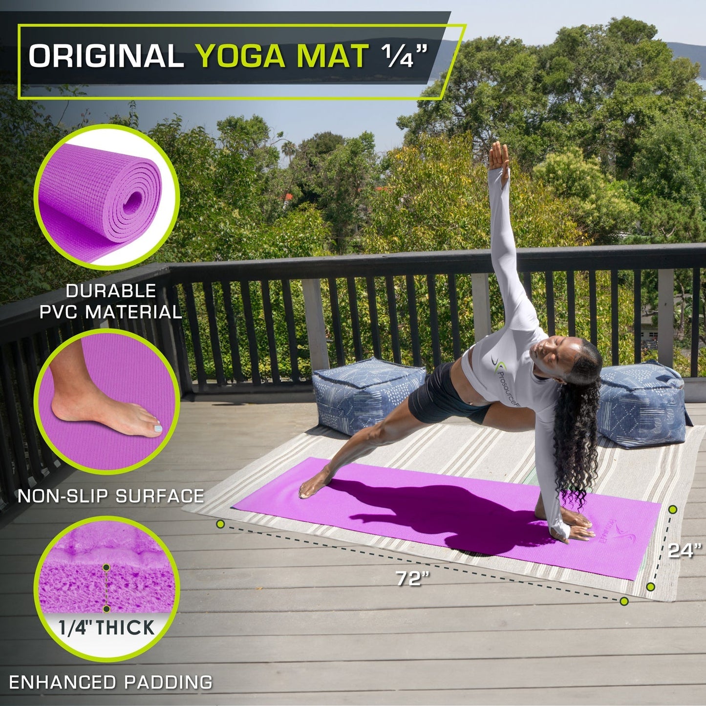 Original Yoga Mat 1/4-in