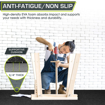 Rubber Top Exercise Puzzle Mat 3/4-in