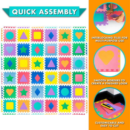 Kids Shapes & Colors Play Mat