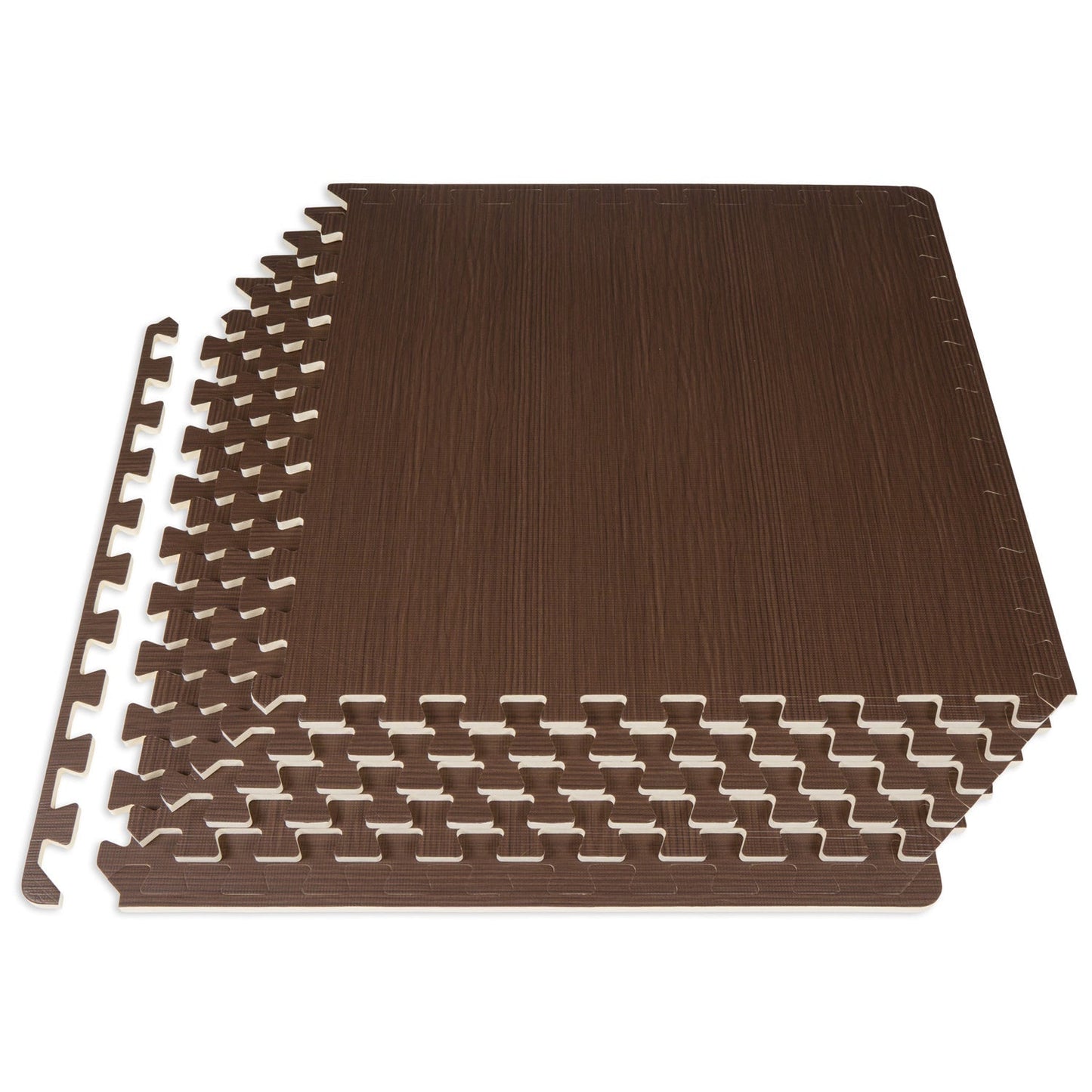 Wood Grain Puzzle Mat 1/2-in, 24 Sq Ft