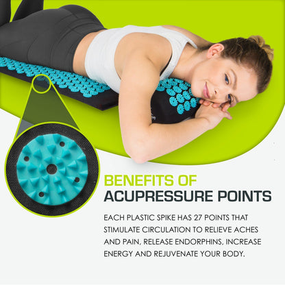 Acupressure Mat and Pillow Set