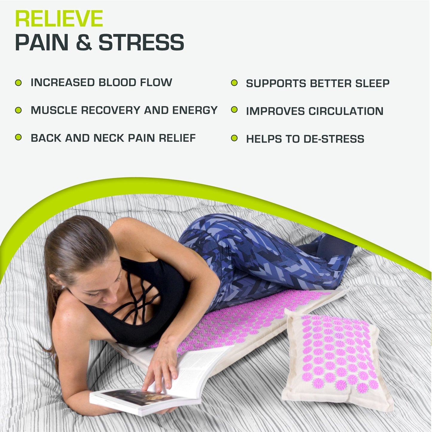Ki Acupressure Mat and Pillow Set