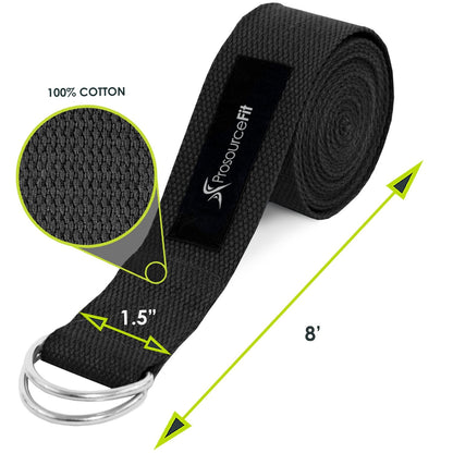 Metal D-Ring Yoga Strap