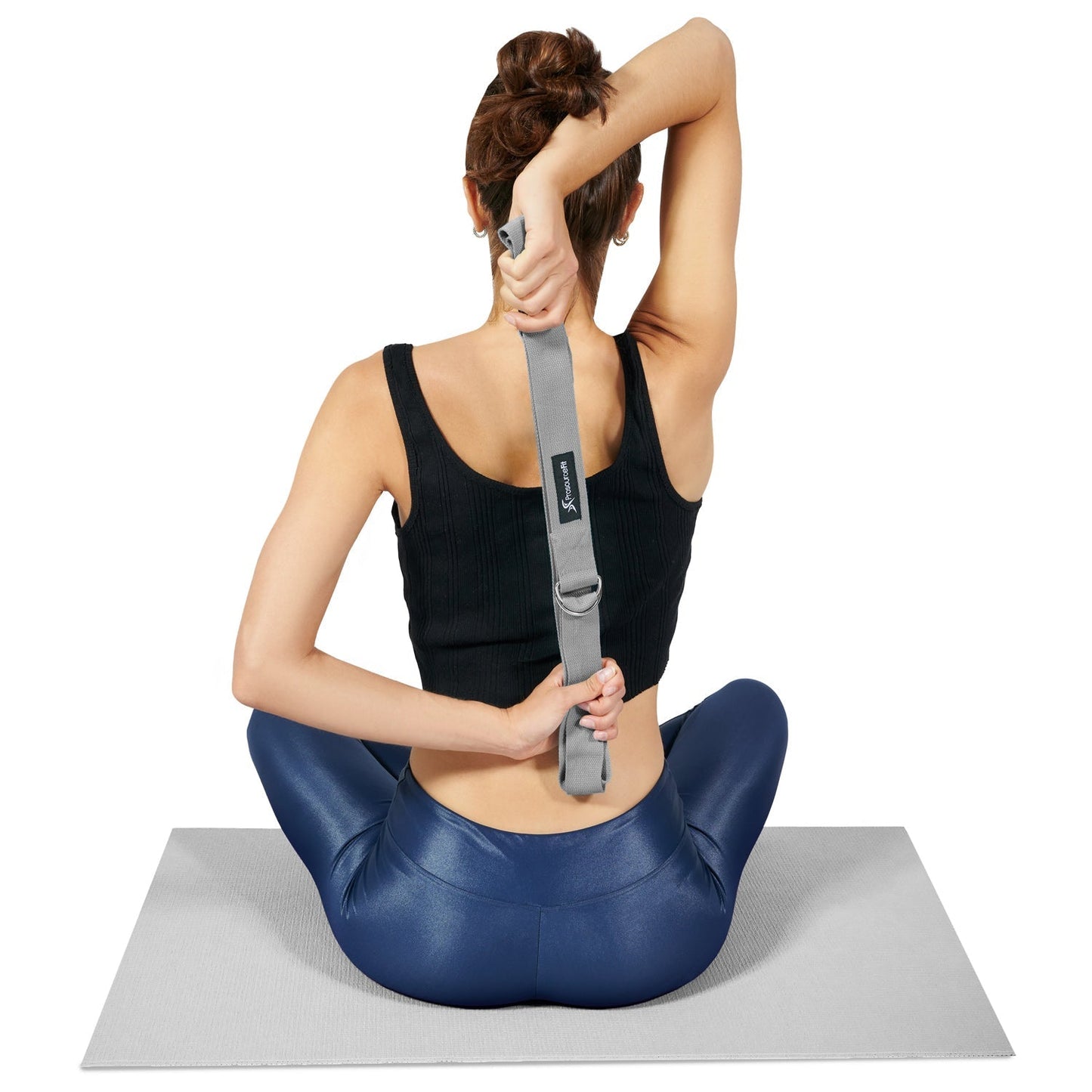 Metal D-Ring Yoga Strap