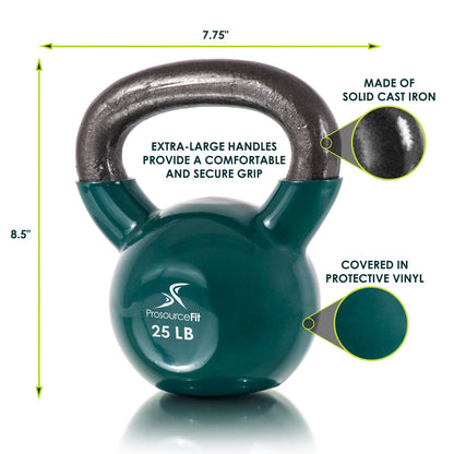 Vinyl Coated Cast Iron Kettlebells