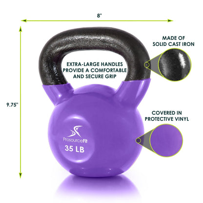 Vinyl Coated Cast Iron Kettlebells