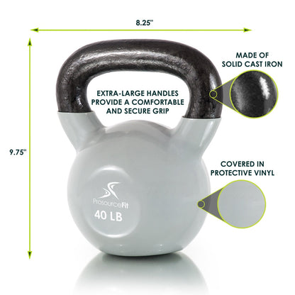 Vinyl Coated Cast Iron Kettlebells